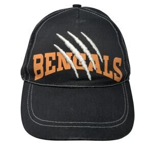 Bengals Snapback 5 Panel Cap Black One Size Adjustable Embroidered Name Brand